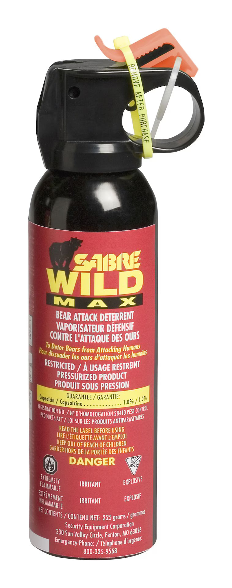 Bear spray canister for rent